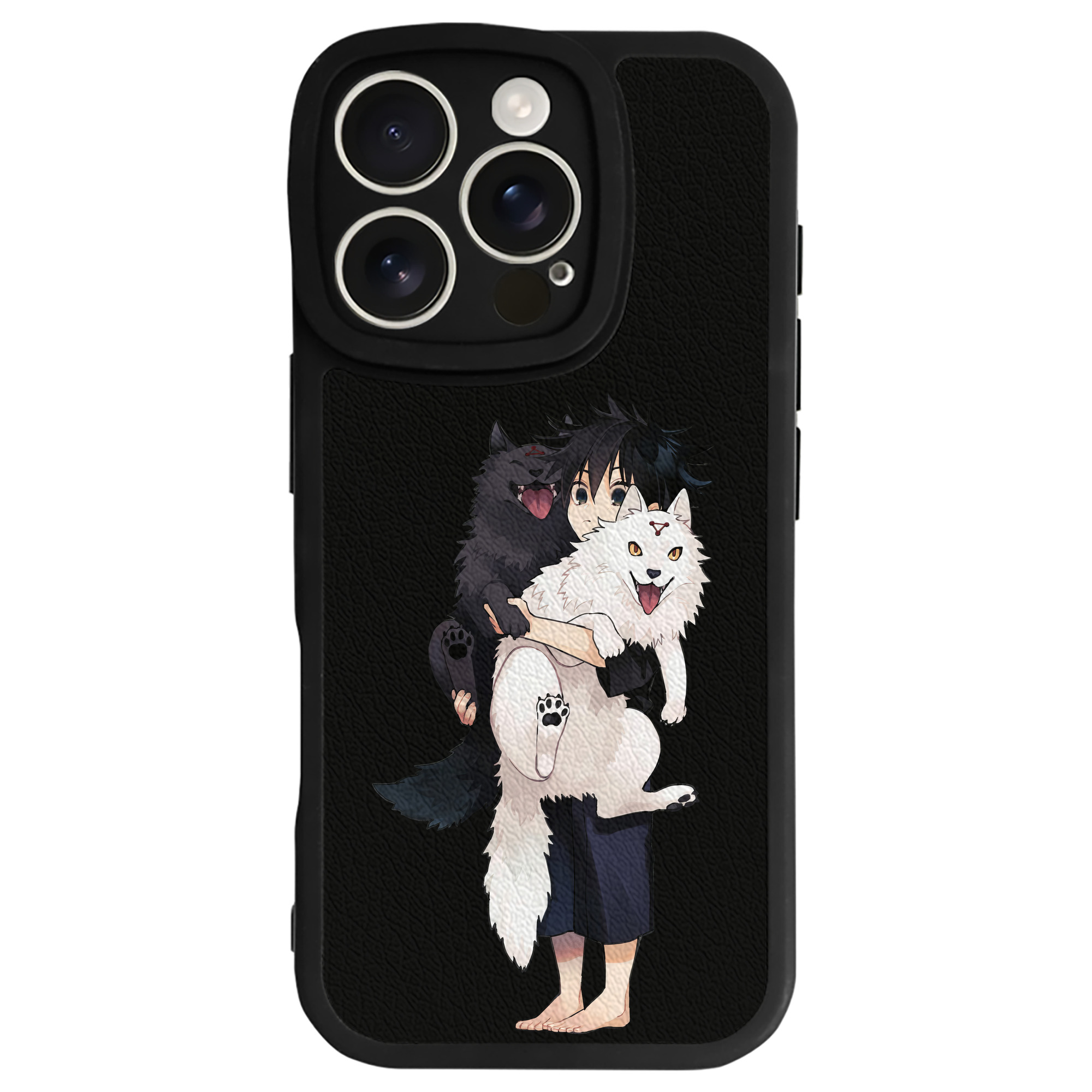 （画像用） 呪術廻戦 Jujutsu Kaisen 【iPhone 16シリーズ対応】シリコンスマホケース（レザー調） 材質：シリコン